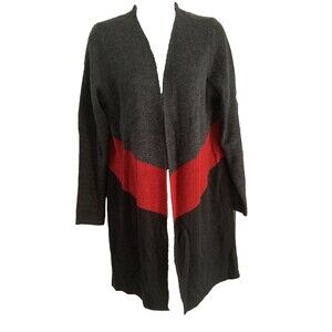 Apt 9 Acrylic Blend Open Front Sweater Jacket Cardigan Size S Colorblock NWT